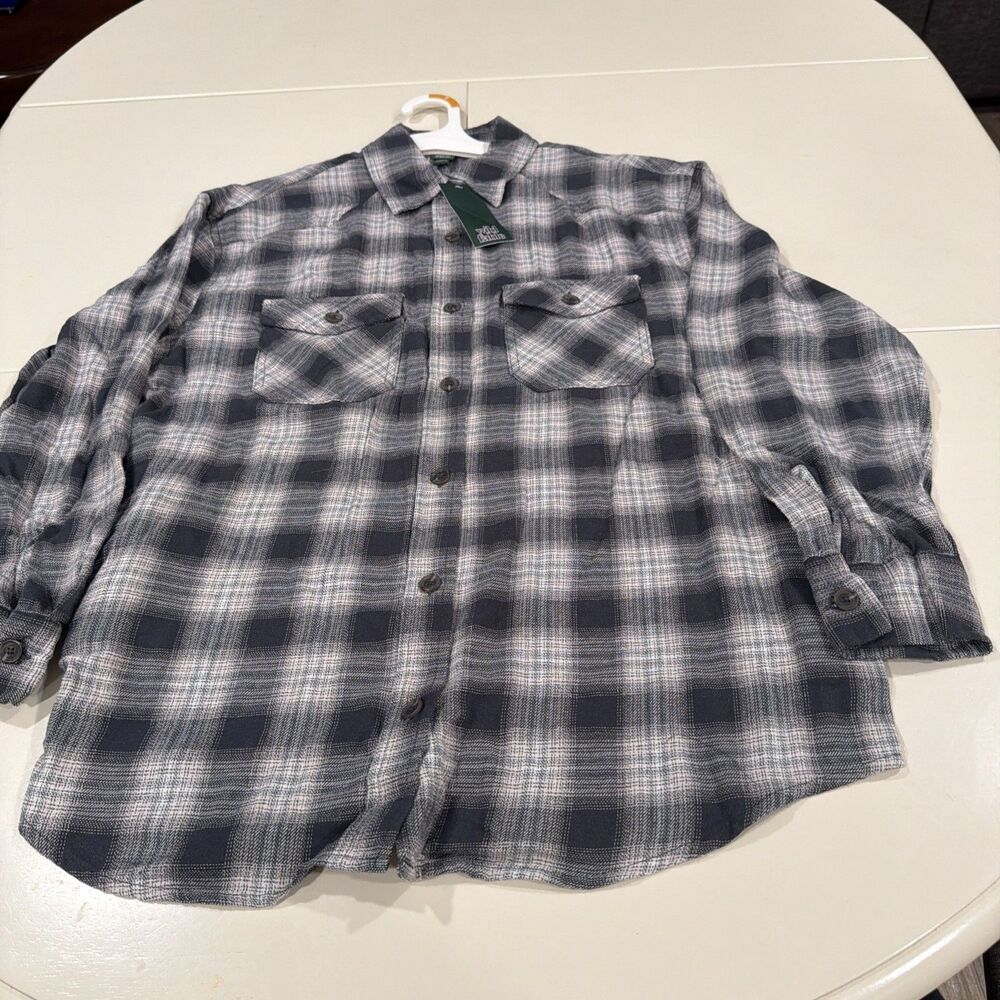 Wild Fable Women's Oversized Flannel Shirt Black Plaid Size S